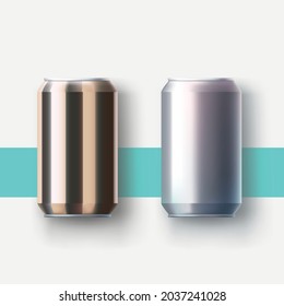 metal cans lying on surface with shadow