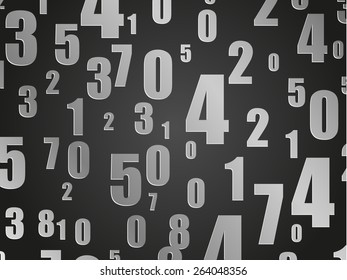 Metal / carbon numbers background or texture. wallpaper