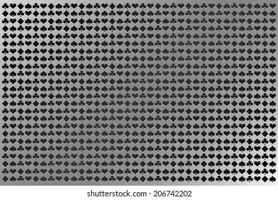 Metal card-symbol background. Vector.