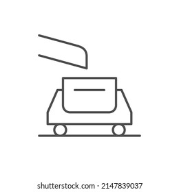 Metal Casting Line Outline Icon