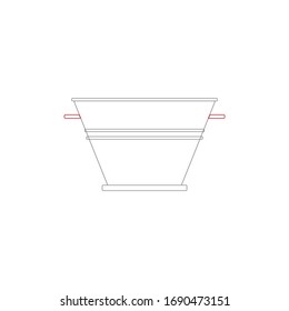VECTOR DE fondo blanco del caldera metálica