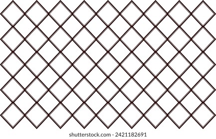 metal chain link fence on a white background, link grid black line abstract geometric seamless pattern minimal graphic ornament. texture with diamonds, mesh, grid, lattice, net
