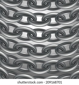 metal chains on a gray background
