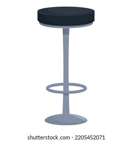 Metal Chair Icon Cartoon Vector. Cafe Furniture. Modern Bar