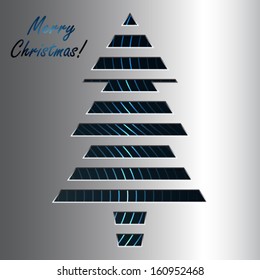 Metal Christmas tree background