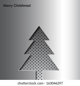 Metal Christmas tree background