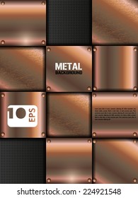 metal chrome vector background