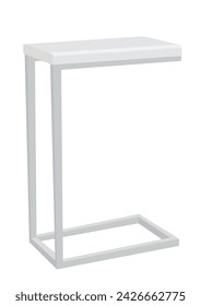 Metal coffee table. vector illustration