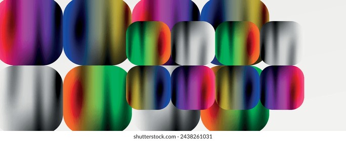 Fondo de placas de colores de metal. Ilustración vectorial para fondo de pantalla, banner, fondo, tarjeta, ilustración de libro, página de destino