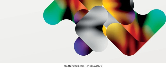 Metal colorful plates background. Vector Illustration For Wallpaper, Banner, Background, Card, Book Illustration, landing page