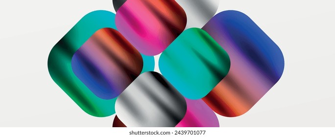 Metal colorful plates background. Vector Illustration For Wallpaper, Banner, Background, Card, Book Illustration, landing page