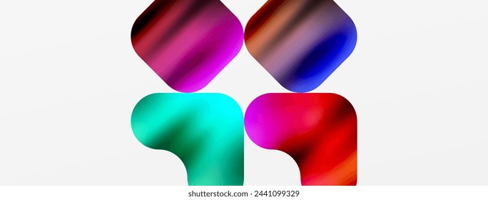Fondo de placas de colores de metal. Ilustración vectorial para fondo de pantalla, banner, fondo, tarjeta, ilustración de libro, página de destino