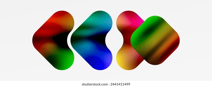 Metal colorful plates background. Vector Illustration For Wallpaper, Banner, Background, Card, Book Illustration, landing page