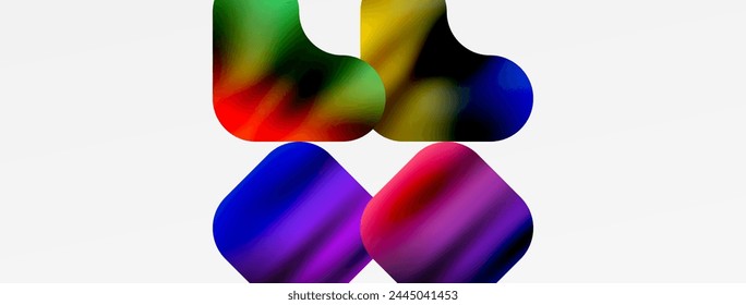 Metal colorful plates background. Vector Illustration For Wallpaper, Banner, Background, Card, Book Illustration, landing page