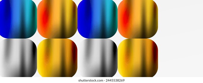 Metal colorful plates background. Vector Illustration For Wallpaper, Banner, Background, Card, Book Illustration, landing page