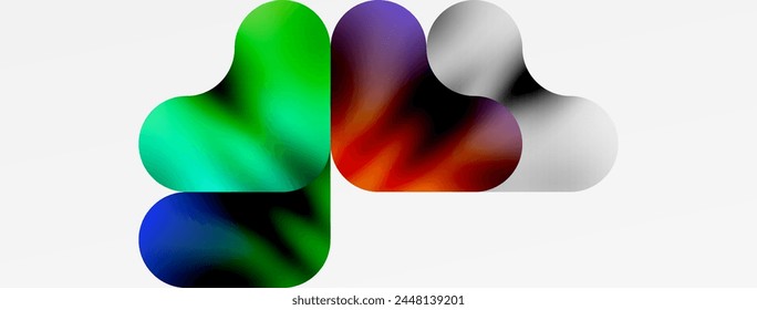 Metal colorful plates background. Vector Illustration For Wallpaper, Banner, Background, Card, Book Illustration, landing page