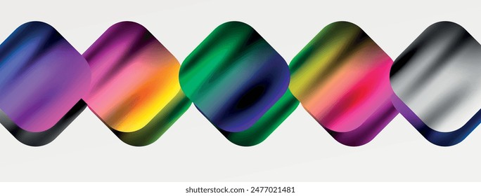 Metal colorful plates background. Vector Illustration For Wallpaper, Banner, Background, Card, Book Illustration, landing page