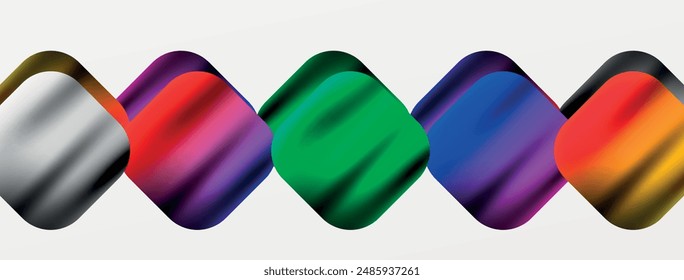 Metal colorful plates background. Vector Illustration For Wallpaper, Banner, Background, Card, Book Illustration, landing page
