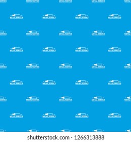 Metal company pattern vector seamless blue repeat for any use