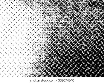 Metal construction on the bridge floor texture