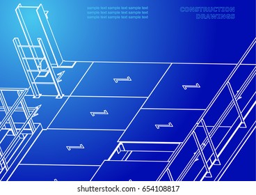 Metal constructions. Volumetric constructions. 3D design