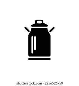 metal container, old can, vintage jug, farm bucket, milk can vector illustration