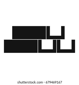 Metal corner icon. Simple illustration of metal corner vector icon for web