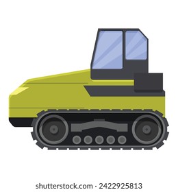 Metal crawler icon cartoon vector. Mobile machine. Truck heavy tractor