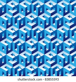 patrón de cubos metálicos