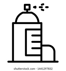 Metal deodorant icon. Outline metal deodorant vector icon for web design isolated on white background
