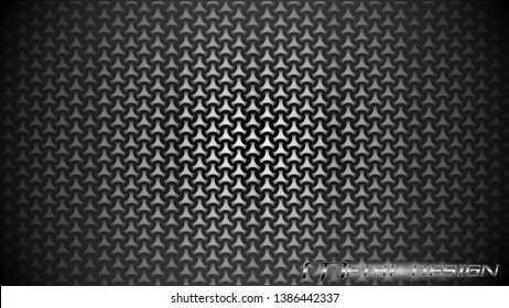 Metal design in pattern.Stylish geometry in pattern design