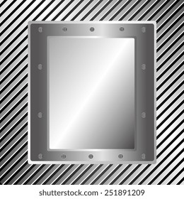 Metal design, vector illustration.