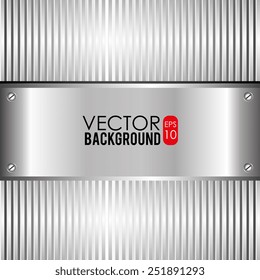 Metal design, vector illustration.