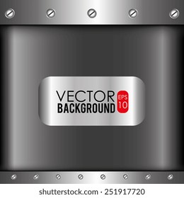 Metal design, vector illustration.