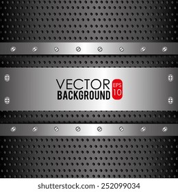 Metal design, vector illustration.