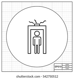 Metal detector gate