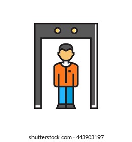 Metal detector gate icon