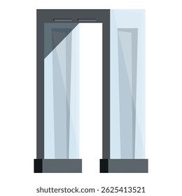 Metal detector gate providing security and access control, ensuring safety in sensitive areas