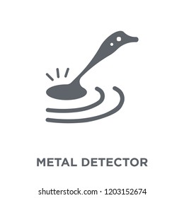 Metal detector icon. Metal detector design concept from Museum collection. Simple element vector illustration on white background.