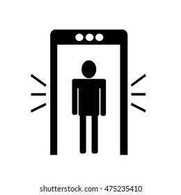 Metal Detector Icon Illustration Design