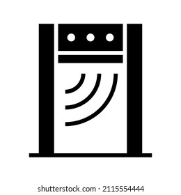 Metal Detector icon isolated on white background