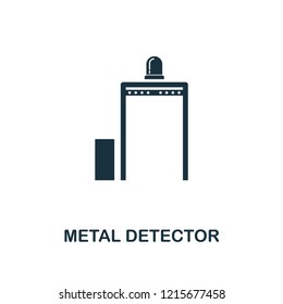 Metal Detector icon. Premium style design from security collection. UX and UI. Pixel perfect metal detector icon for web design, apps, software, printing usage.