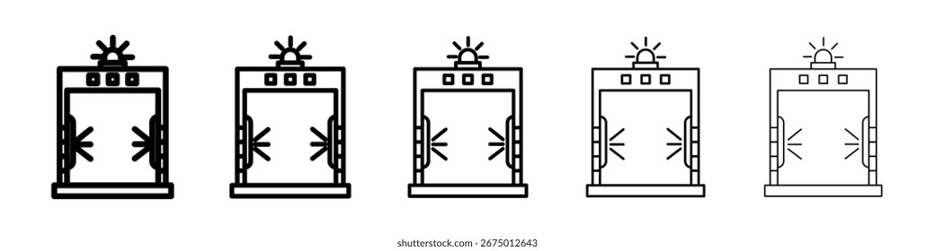 Metal detector icon Vector Art Illustration