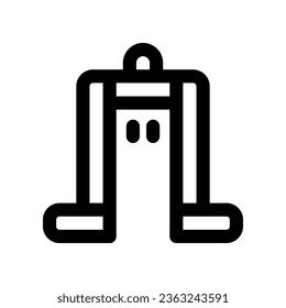 metal detector icon. vector icon for your website, mobile, presentation, and logo design.