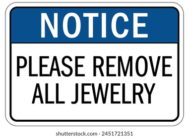 Metal detector security check point sign