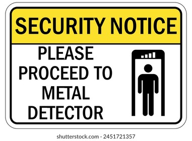 Sicherheitskontrollpunkt für Metalldetektor