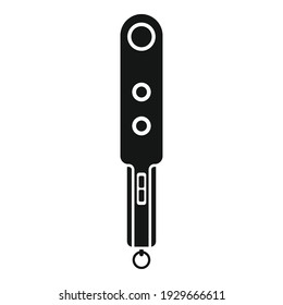 Metal detector system icon. Simple illustration of metal detector system vector icon for web design isolated on white background