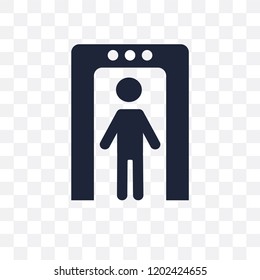 Metal detector transparent icon. Metal detector symbol design from Museum collection. Simple element vector illustration on transparent background.