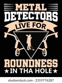 metal detector tshart art vector