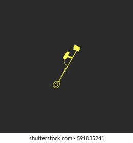 Metal detector vector  icon.